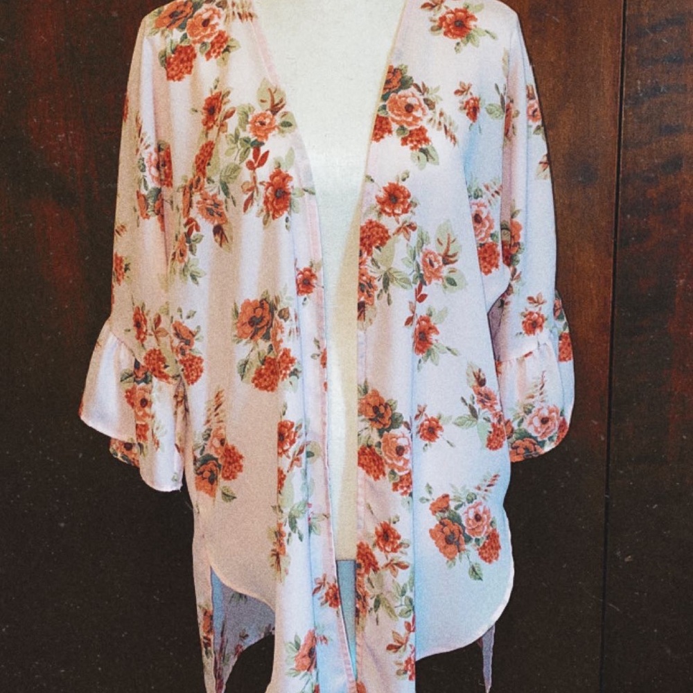 Jody Light Pink Floral Duster